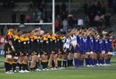 The Chiefs and the Highlanders observe a minute's silence