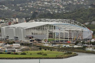 Construction Continues on the Forsyth Barr Stadium, Dunedin, New Zealand, February 25, 2011