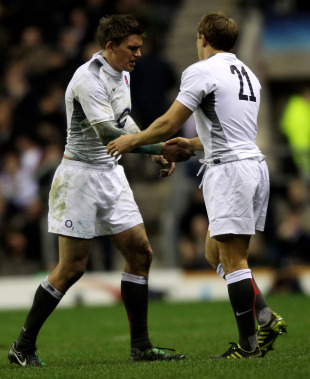 Jonny Wilkinson replaces Toby Flood for England, England v France, Six Nations, Twickenham, London, England, February 26, 2011