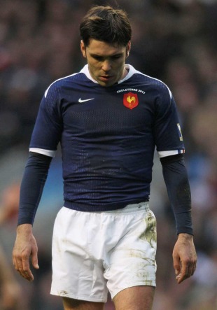 France scrum-half Dimitri Yachvili looks dejected, England v France, Six Nations, Twickenham, England,  February 26, 2011