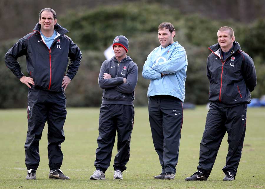 Martin Johnson, Mike Ford, John Wells and Graham Rowntree