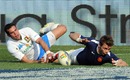 France wing Vincent Clerc rounds off a solo try