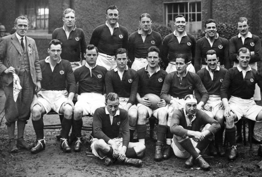Scotland pose ahead of a clash with Ireland