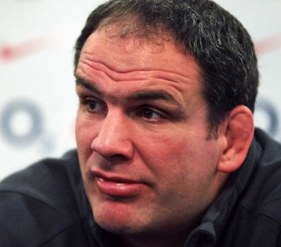 England manager Martin Johnson talks to the media, England press conference, Pennyhill Park, Bagshot, England, March 17, 2011
