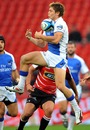 The Western Force's James O'Connor claims the ball