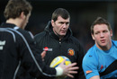 Exeter Chiefs head coach Rob Baxter looks on