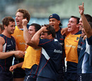 The Melbourne Rebels enjoy a moment of triumph in training