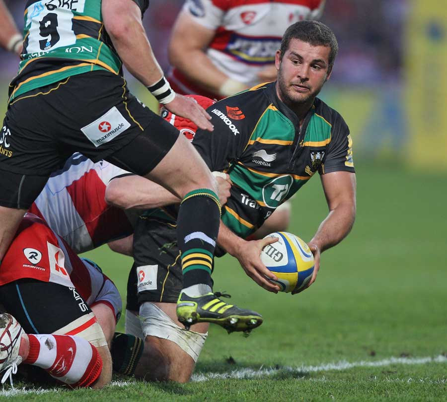 Northampton's Mark Easter looks for support