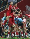 The Reds celebrate their first victory over the Waratahs in seven years