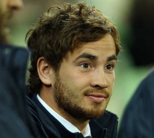 The Rebels' Danny Cipriani watches his team from the sidelines, Rebels v Reds, Super Rugby, AAMI Stadium, Melbourne, Australia, May 6, 2011