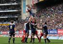 Stormers lock Andries Bekker claims a lineout