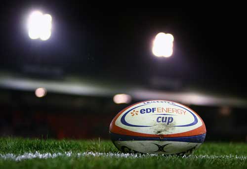 A general view of an EDF Energy Anglo-Welsh Cup ball