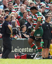 Leicester's Manu Tuilagi trudges to the sin-bin