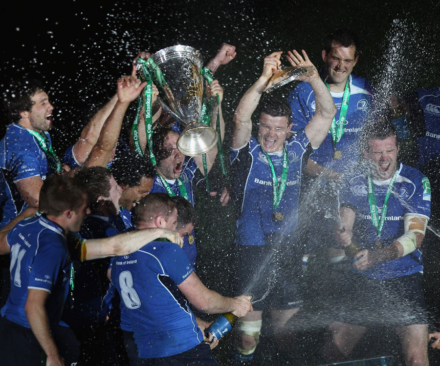 Leinster celebrate their Heineken Cup triumph