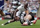 England's Ugo Monye closes in for a try