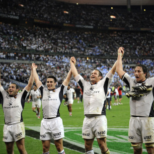 Toulouse celebrate victory in the Top 14 Final, Toulouse v Montpellier, Top 14 Final, Stade de France, Paris, France, June 4, 2011