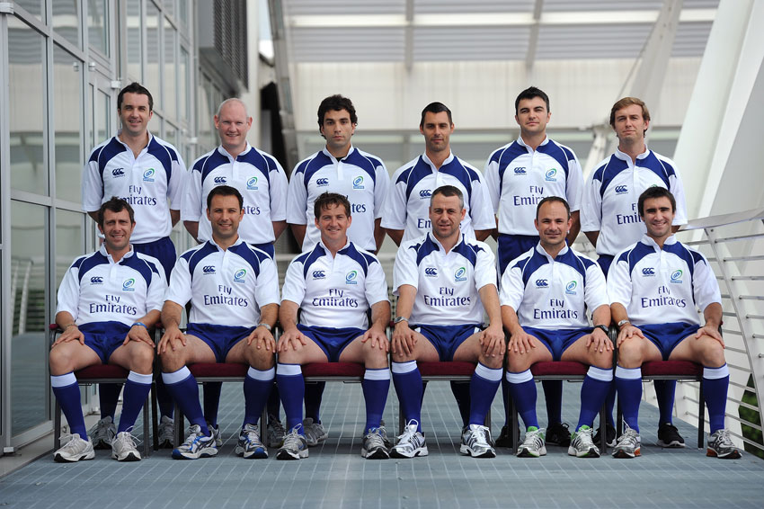 The referees photocall prior to the IRB Junior World Championship 2011