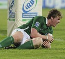 Ireland's Niall Annet touches down for a score
