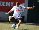 Sharks' Pat Lambie gets his eye in ahead of Saturday's Super Rugby clash with the Crusaders