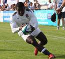 England's Christian Wade touches down for a try