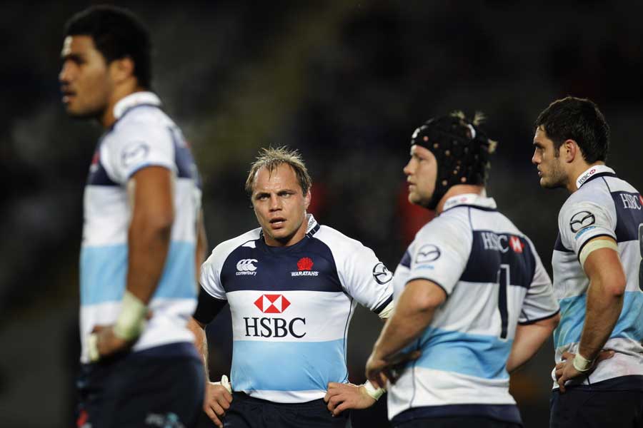 Phil Waugh looks on in what will now be his last appearance in a Waratahs jersey