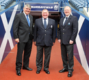 Scottish Rugby Union members Sir Moir Lockhead, Ian McLauchlan and Jock Millican 