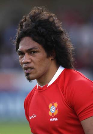 Sione Timani in action for Tonga, Tonga v USA, Churchill Cup, Esher, England, June 8, 2011

