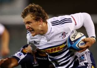 Nick Koster on the charge, Brumbies v Stormers, Canberra Stadium, Brisbane, Australia, May 28, 2011
