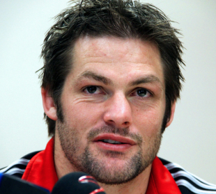 Crusaders captain Richie McCaw talks to the media, Crusaders press conference, Cullinan Hotel, Cape Town, South Africa, June 30, 2011