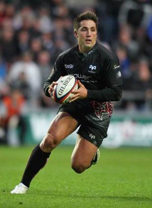 Gavin Henson of the Ospreys pictured during the Anglo-Welsh Cup match between Ospreys and Worcester Warriors at the Liberty Stadium  in Swansea, Wales on October 26, 2008.