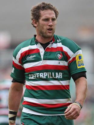 Leicester's Craig Newby, Leicester Tigers v Northampton Saints, Aviva Premiership Semi-Final, Welford Road, Leicester, England, May 14, 2011