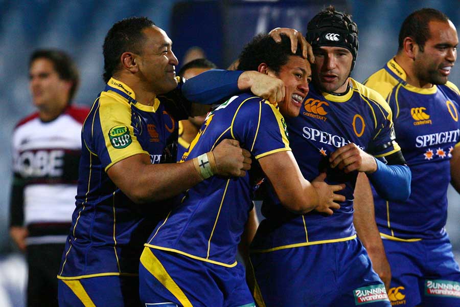 Tj Ioane of Otago celebrates during the ITM Cup match against North Harbour