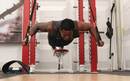 England's Manu Tuilagi is put through his paces in training