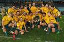 The Wallabies with the Mandela Plate