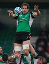 Connacht's Mike McCarthy utilises some lineout ball
