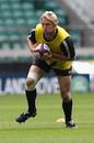 England's Lewis Moody looks to impress during training