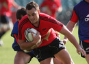 All Blacks winger Israel Dagg tries to bust his way through