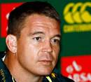 South Africa captain John Smit fronts up to the media