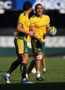 Australia's Digby Ioane is all-smiles in training