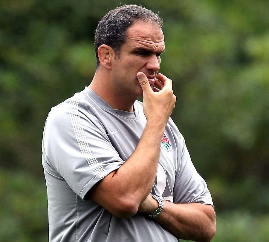 England manager Martin Johnson considers his options