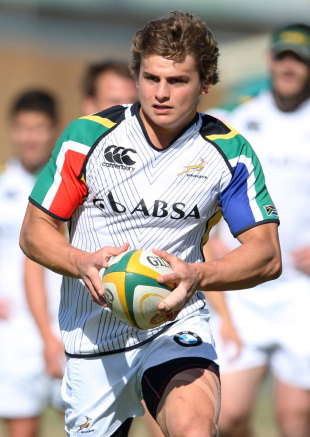 South Africa's Patrick Lambie in action during a training session, Springboks training session, Nelson Mandela Bay Stadium, Port Elizabeth, South Africa, August 16, 2011