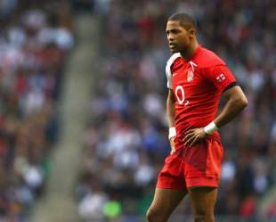 Delon Armitage of England looks on during the match between England and Pacific Islanders at Twickenham in London, England on November 8, 2008. 