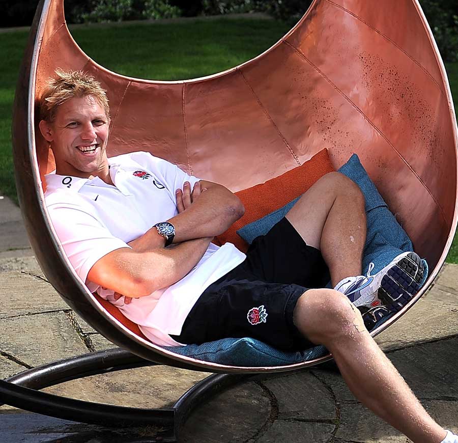 England captain Lewis Moody is in relaxed mood prior to flying out to New Zealand