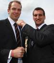 Wales' Alun Wyn Jones and Sam Warburton pose for the cameras