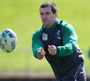 Ireland's Shane Jennings spins the ball in training