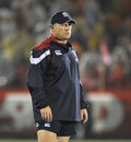 Eddie O'sullivan, head coach of US national rugby team at the World Cup rugby warm-up match against Japan