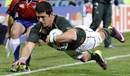 South Africa's Morne Steyn crosses for his try