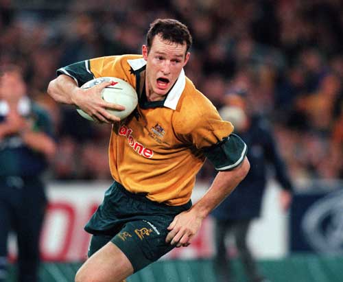 Australia wing Stirling Mortlock in action