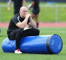England's Mike Tindall takes a breather