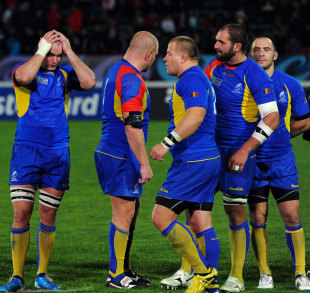 Romania's players reflect on their defeat to Georgia, Georgia v Romania, Rugby World Cup, FMG Stadium, Palmerston North, New Zealand, September 28, 2011